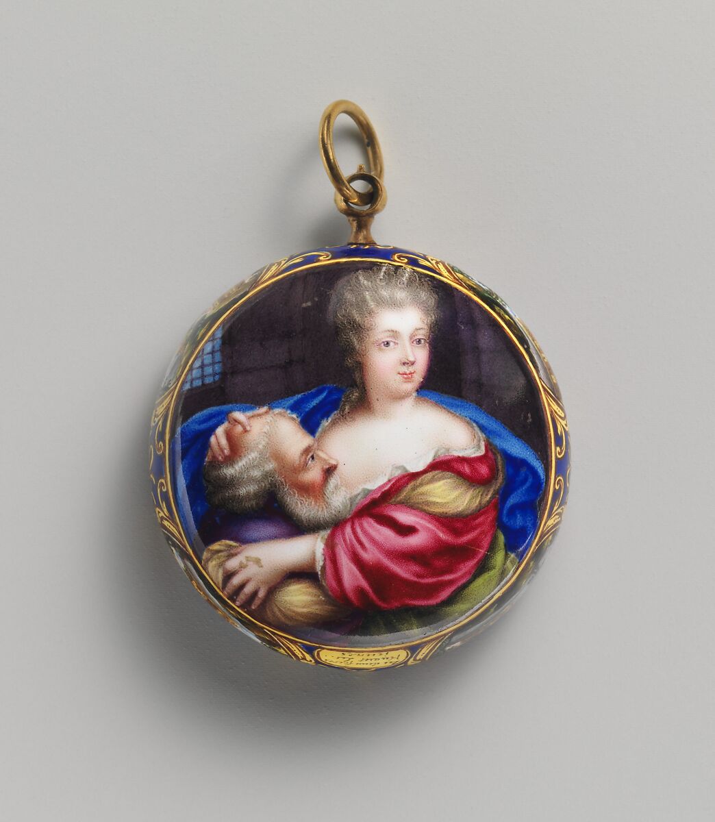 Watch, Watchmaker: Pieter Klock (Dutch, 1665–1754), Case: painted enamel on gold, Dutch, Amsterdam with Swiss, Geneva case 