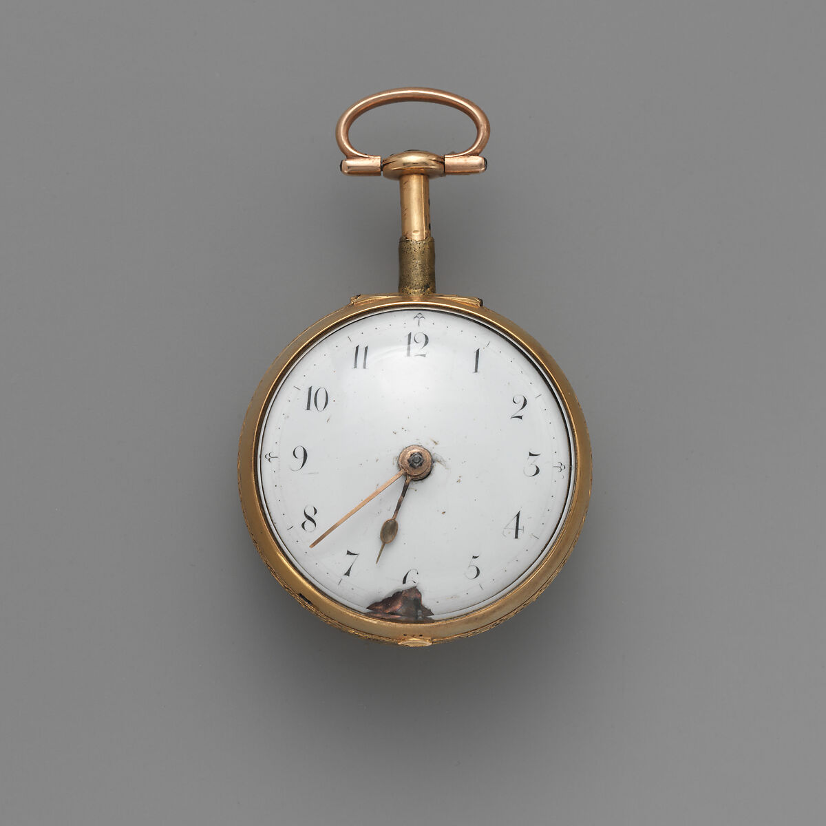 Repeating watch, Watchmaker: James Warne (British, active 1760–85), Gold, enamel, British, London