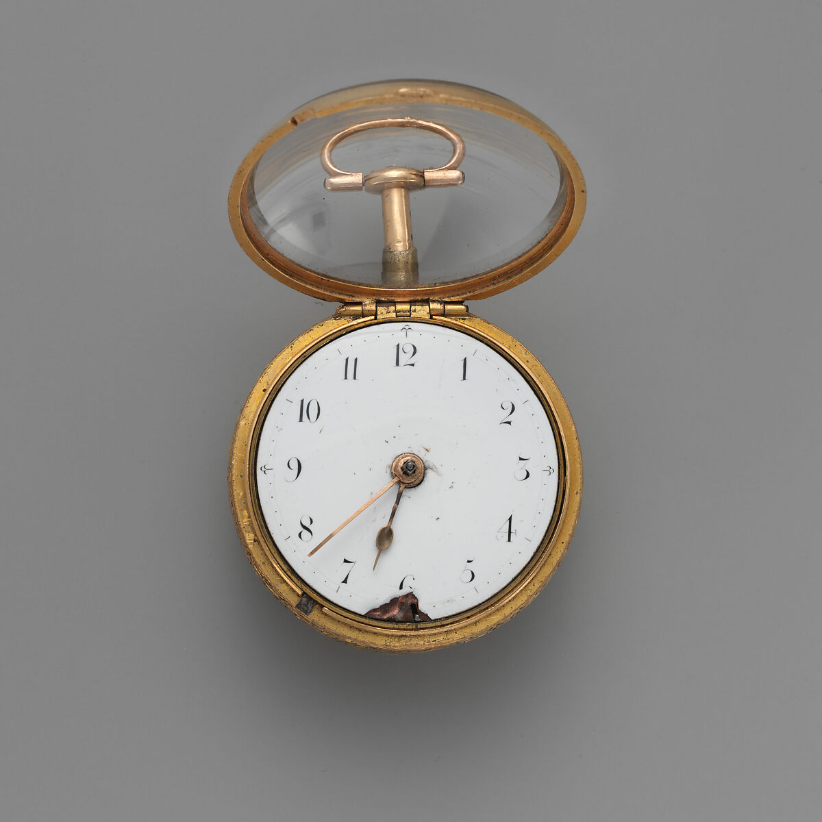 Repeating watch, Watchmaker: James Warne (British, active 1760–85), Gold, enamel, British, London