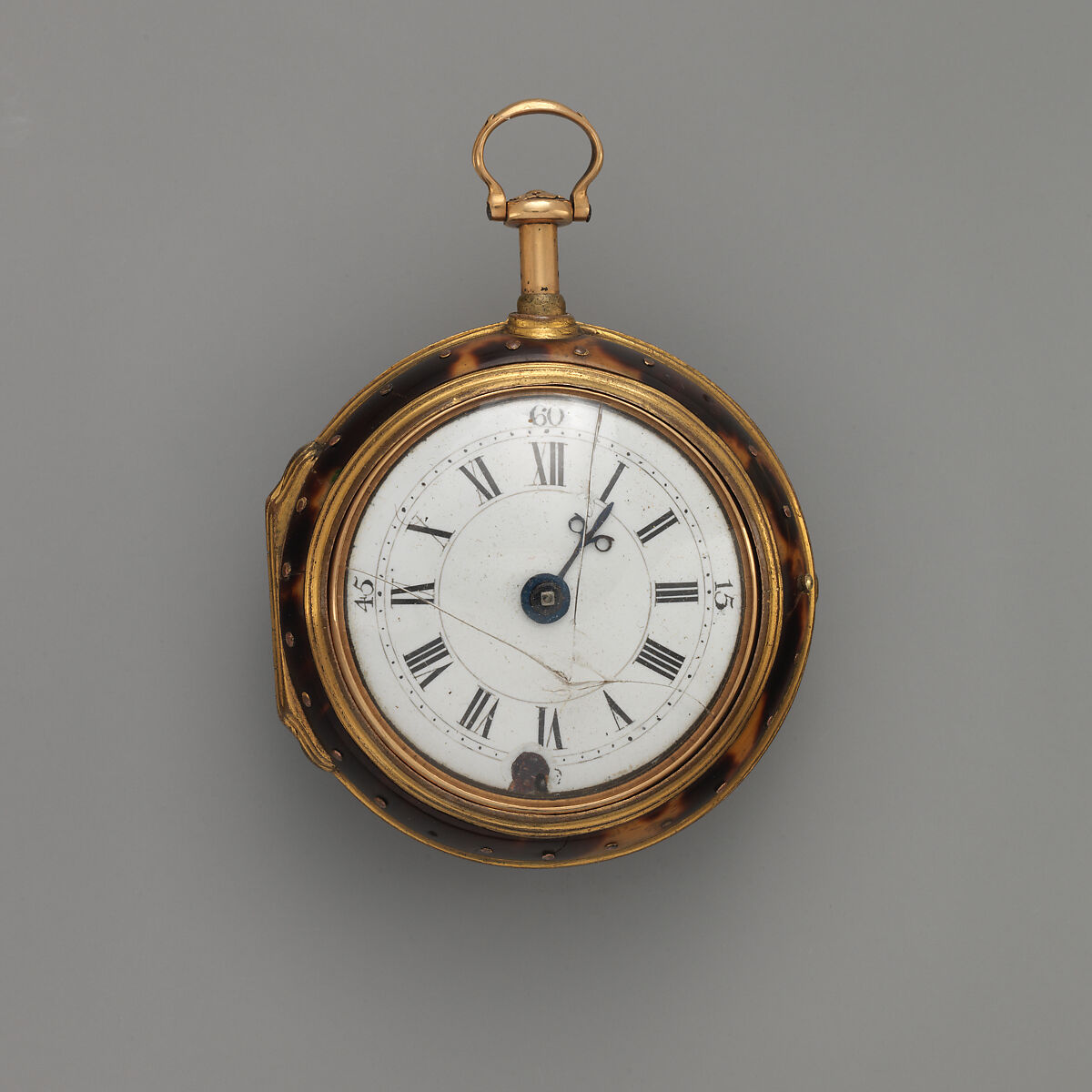 Watch, Watchmaker: Charles Coulon (active 1765–70), Gold, tortoiseshell, enamel, British, London 