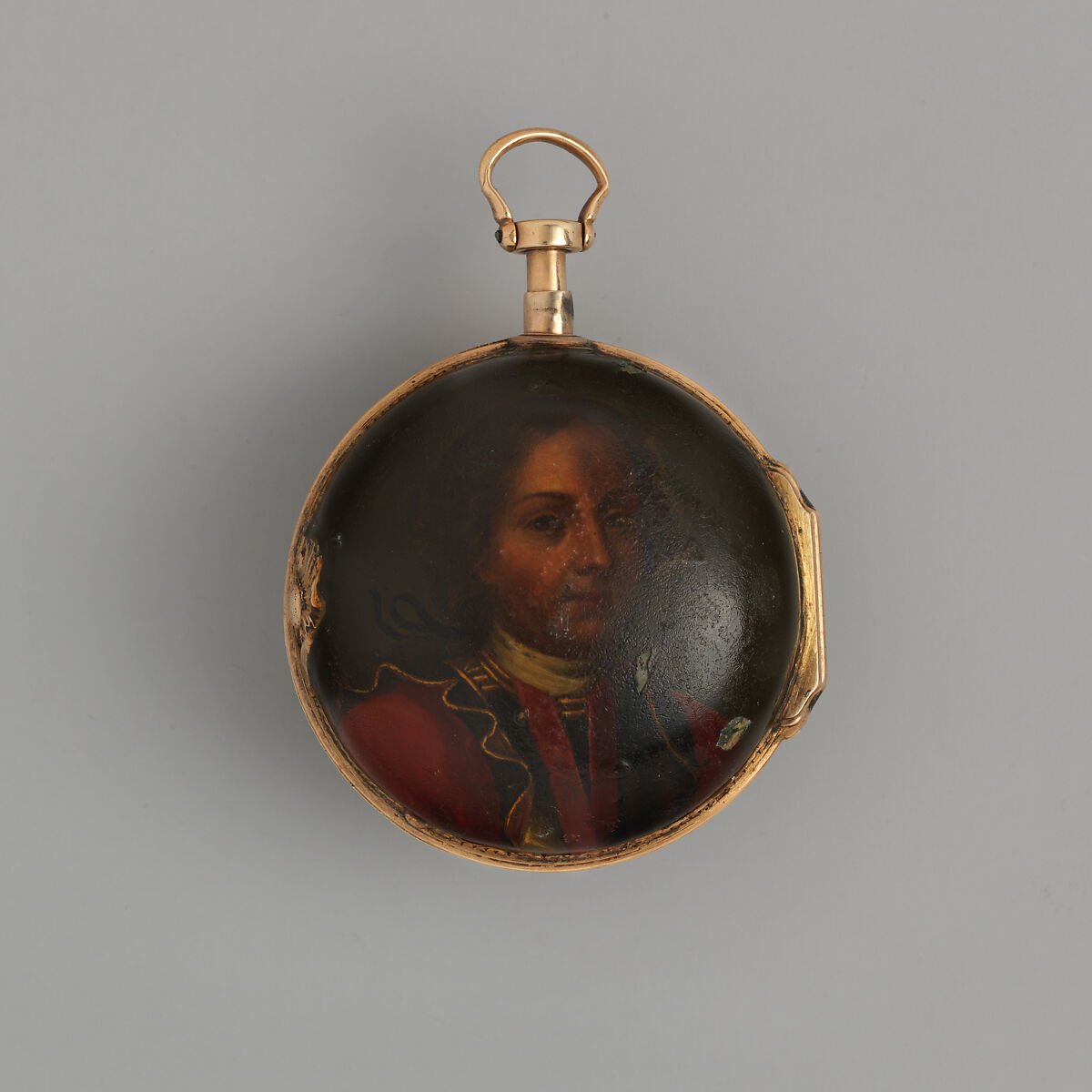 Repeating watch and case, Watchmaker: Christopher Heinrich Haehnel (active London, 1695–1754), Gold, enamel or vernis Martin, German, Fürton