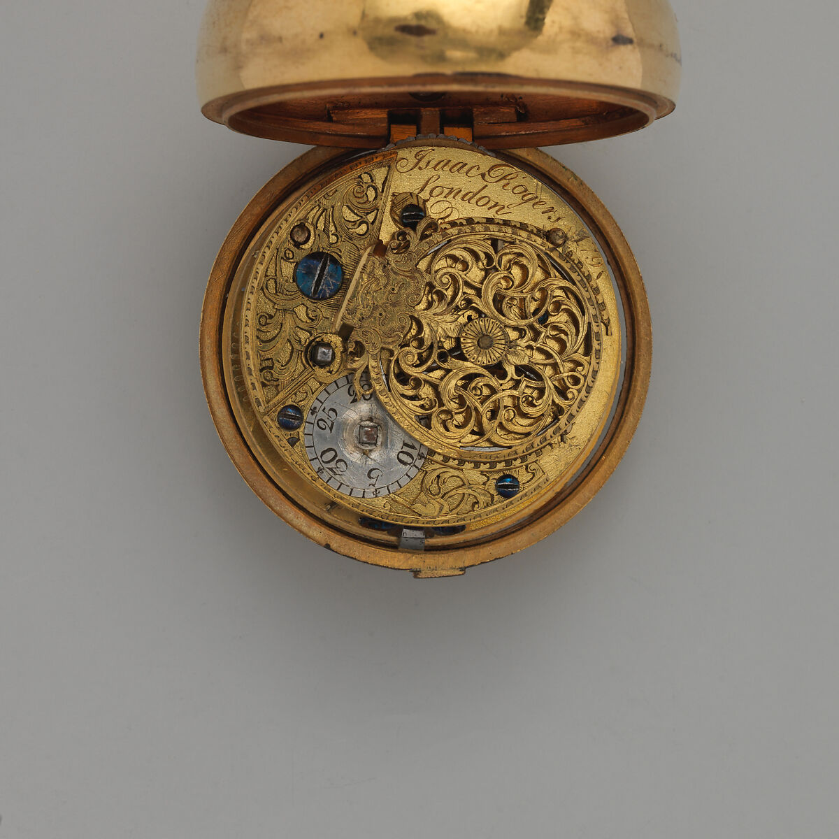 Watch, Watchmaker: Isaac Rogers, Pinchbeck, tortoiseshell, enamel, British, London