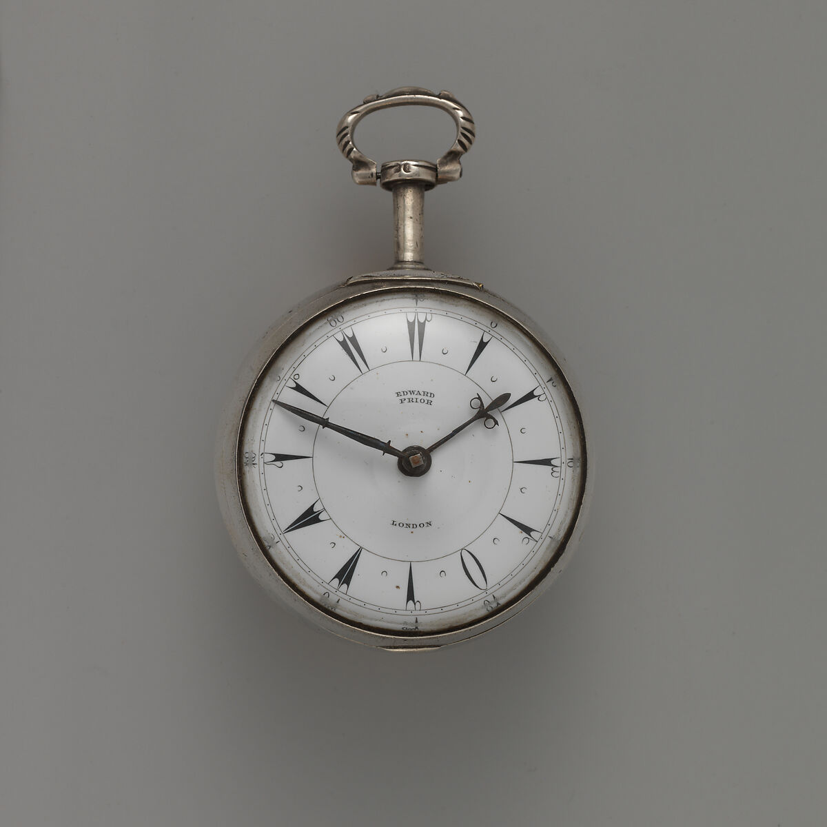 Watch, Watchmaker: Edward Prior (British, active 1800–68), Silver, tortoiseshell, enamel, British, London