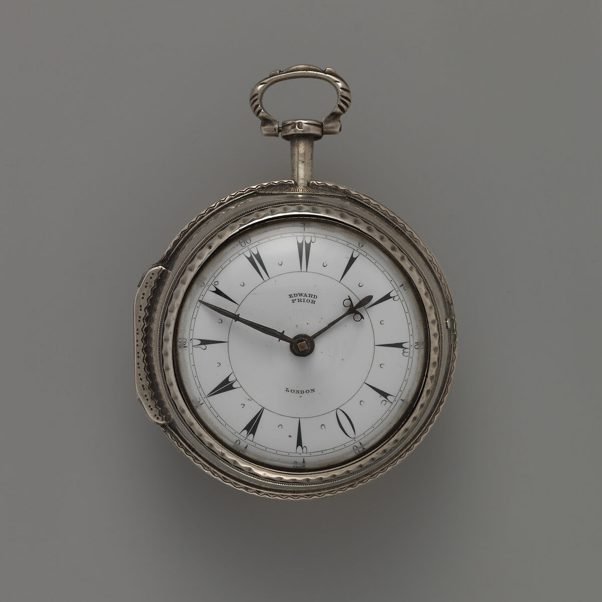 Watch, Watchmaker: Edward Prior (British, active 1800–68), Silver, tortoiseshell, enamel, British, London