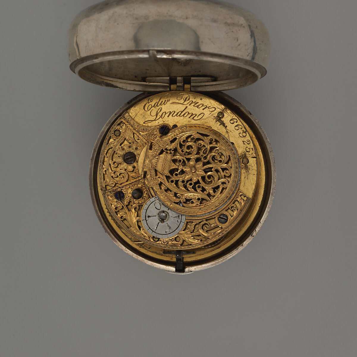 Watch, Watchmaker: Edward Prior (British, active 1800–68), Silver, tortoiseshell, enamel, British, London