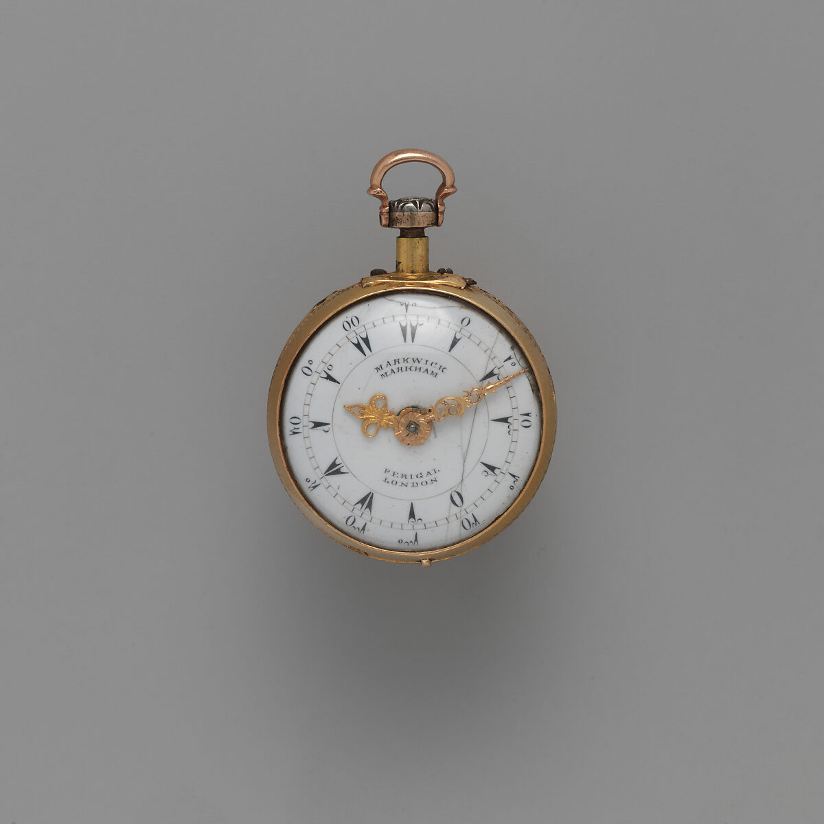 Watch, Watchmaker: Richard Peckover (active 1737–56), Gold, diamonds, British, London