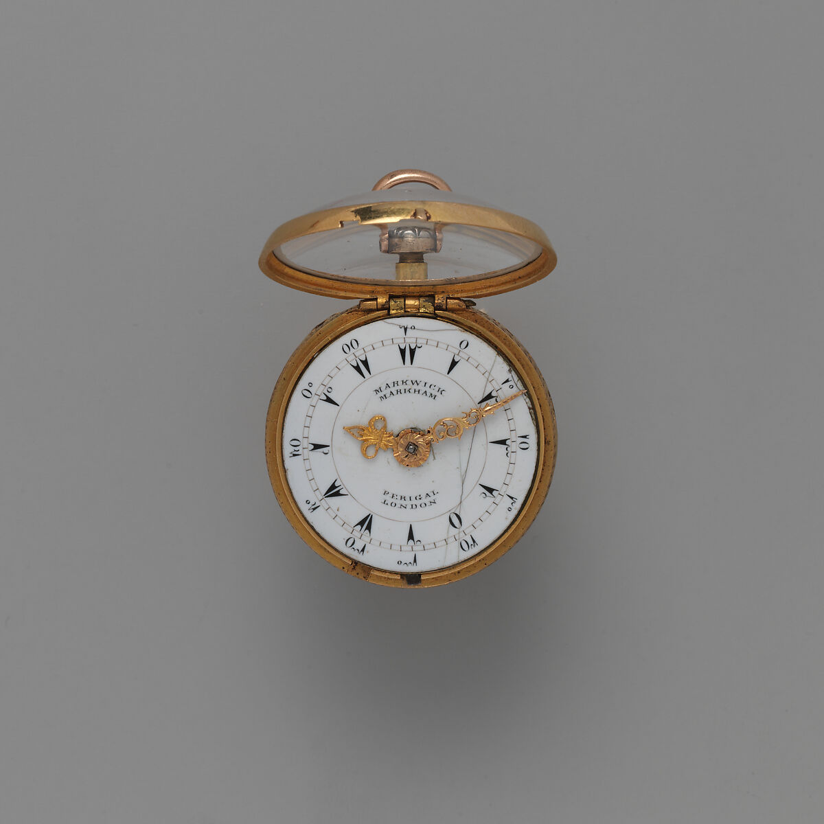 Watch, Watchmaker: Richard Peckover (active 1737–56), Gold, diamonds, British, London