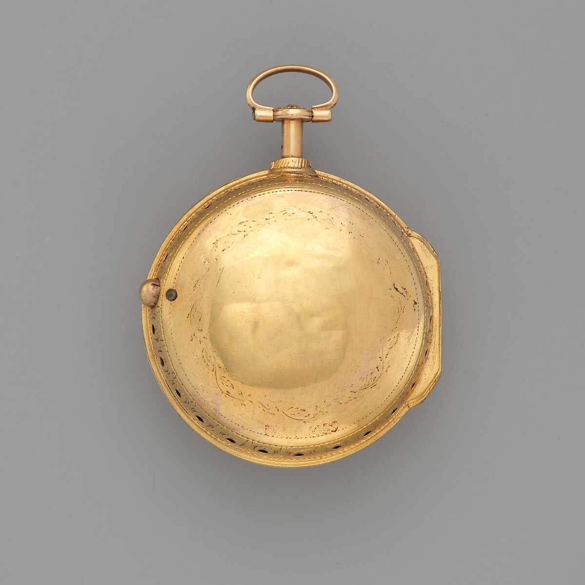 Pair-case clock-watch, Watchmaker: Charles Cabrier II (British, act. 1719–d. 1776), Gold, enamel, British, London