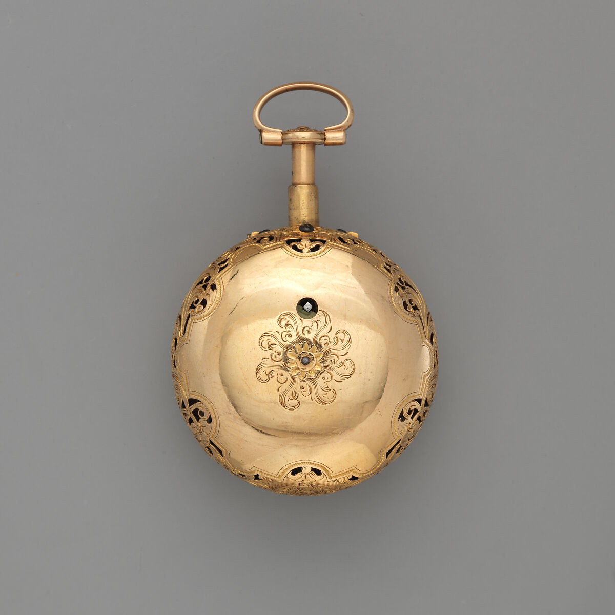 Pair-case clock-watch, Watchmaker: Charles Cabrier II (British, act. 1719–d. 1776), Gold, enamel, British, London