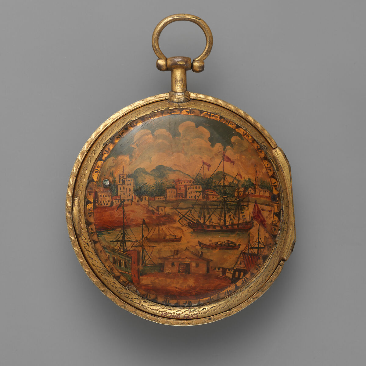 Watch, Watchmaker: Charles Cabrier II (British, act. 1719–d. 1776), Pinchbeck, paste jewels, British, London