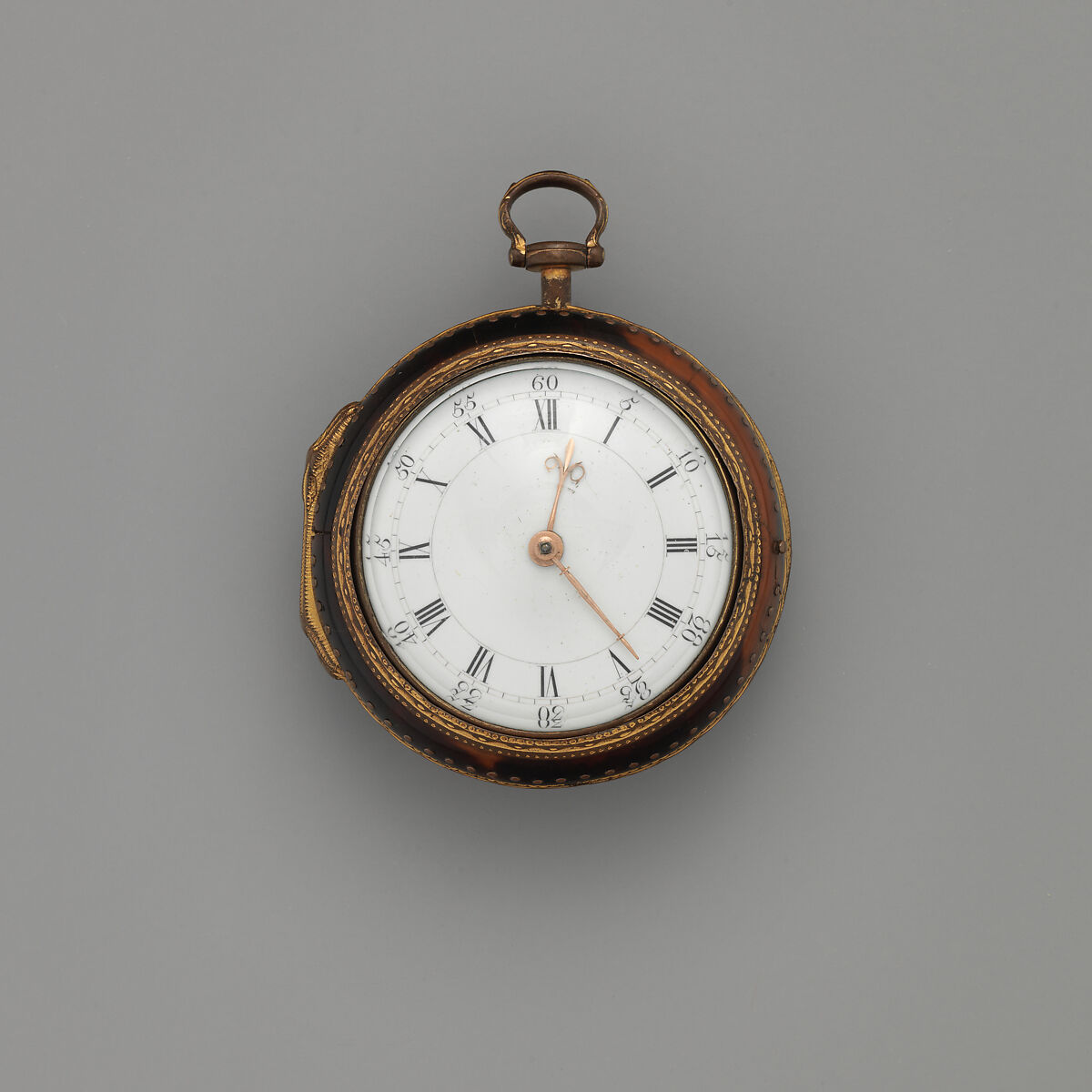 Watch, Watchmaker: John Ellicott (British, 1706–1772), Pinchbeck, tortoiseshell, enamel, British, London 