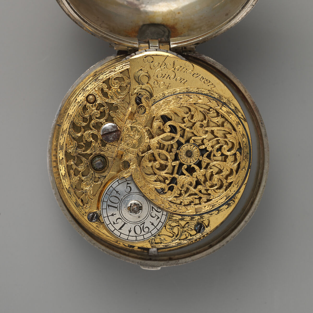 Pair-case watch, Watchmaker: Robert Sanderson (a. 1695; cc. 1704–31), Silver, British, London