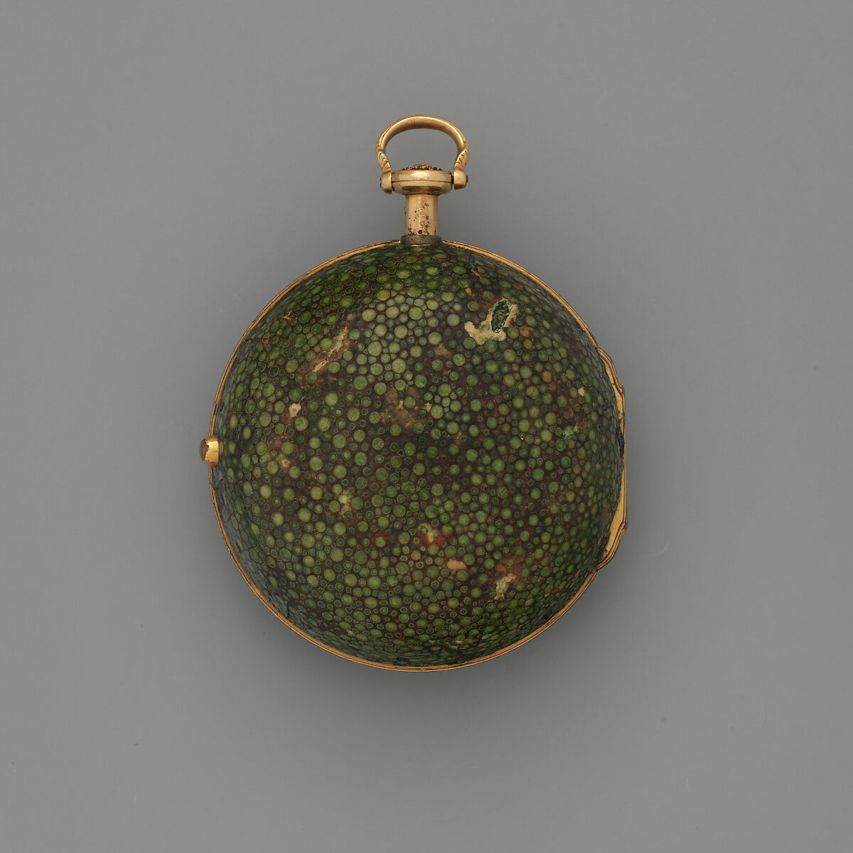 Quarter repeater watch, Watchmaker: William Webster (British, Clockmakers' Company 1710–34, died 1735), Gold, shagreen, enamel, British, London