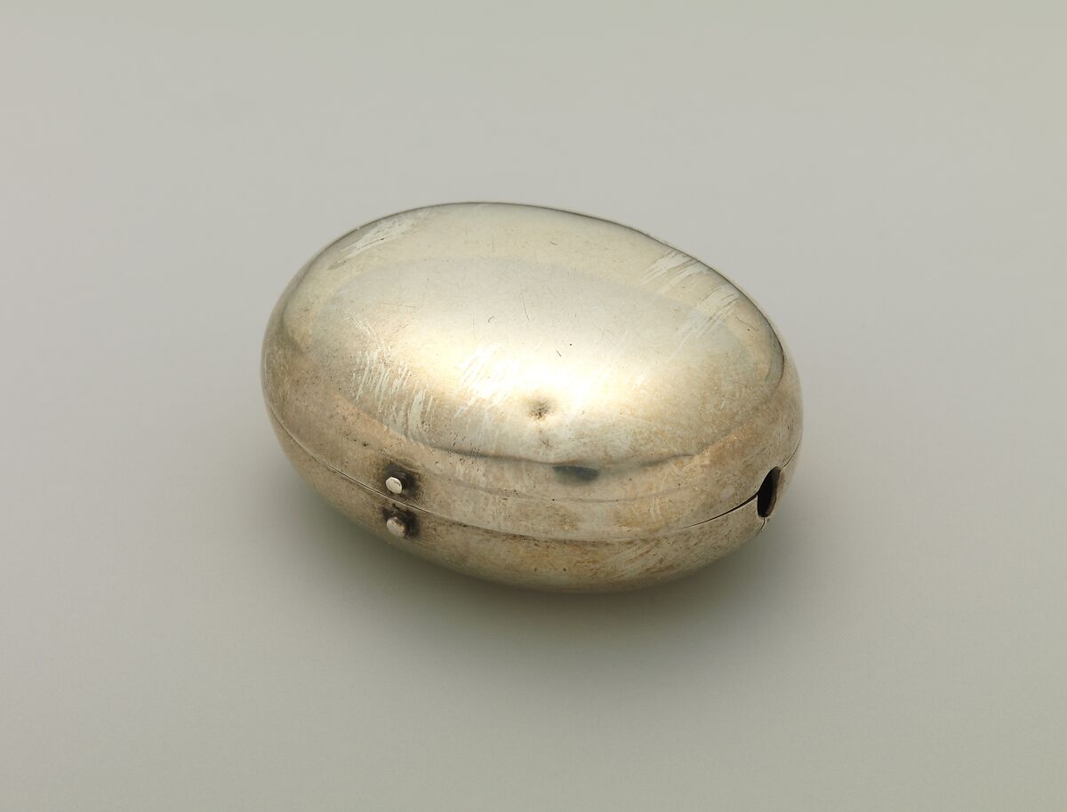 Watch, Watchmaker: Edward East (British, 1602–1697), Outer and inner cases: silver, with a plain silver dial; movement: gilded brass, silver, and steel, partly blued, British, London