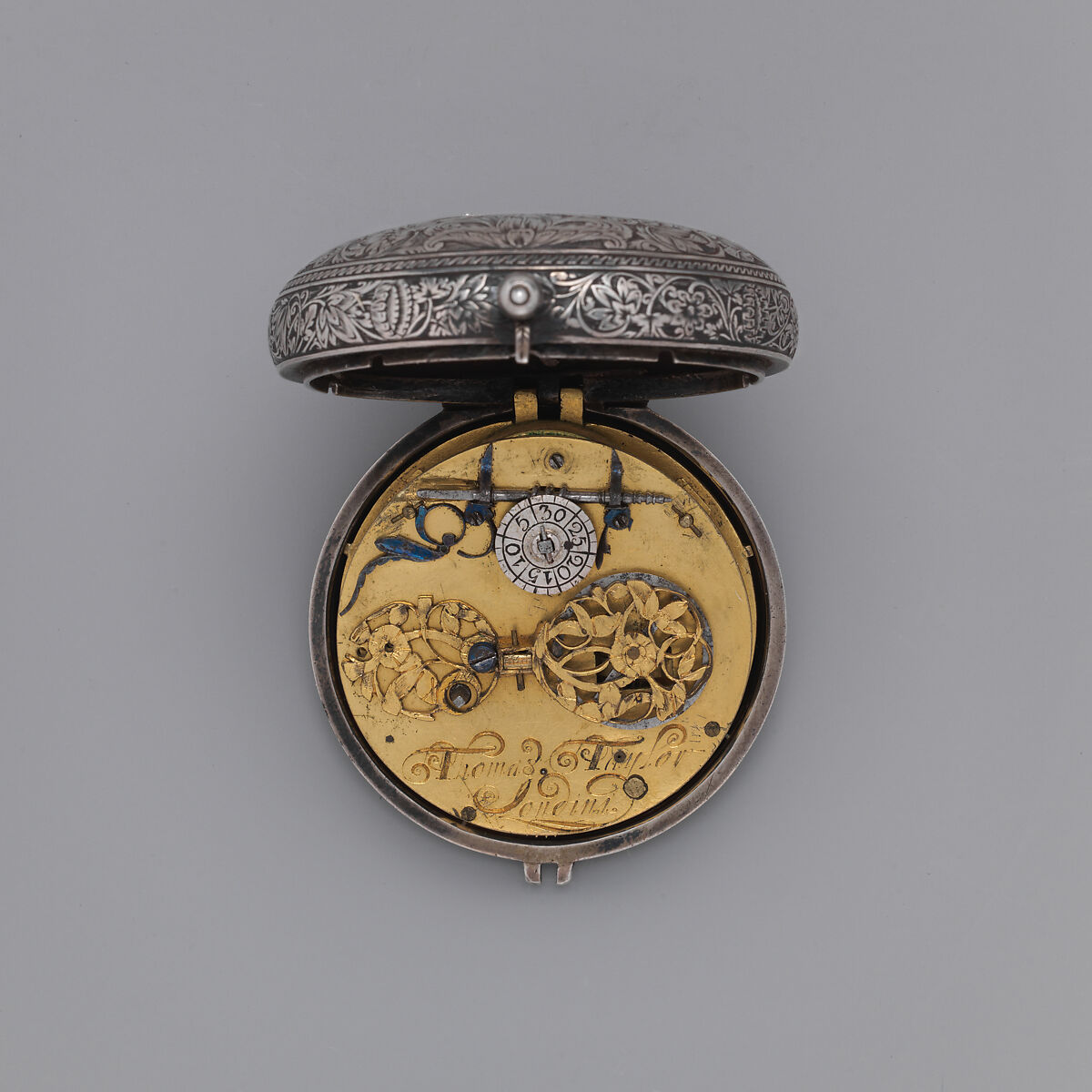 Watch, Watchmaker: Thomas Taylor (British, active 1646–95), Silver, steel, British, London