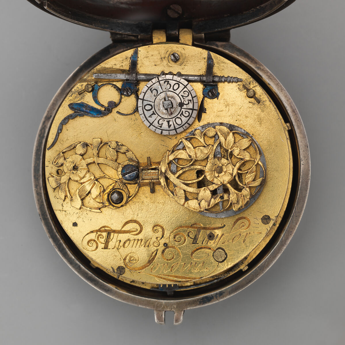 Watch, Watchmaker: Thomas Taylor (British, active 1646–95), Silver, steel, British, London