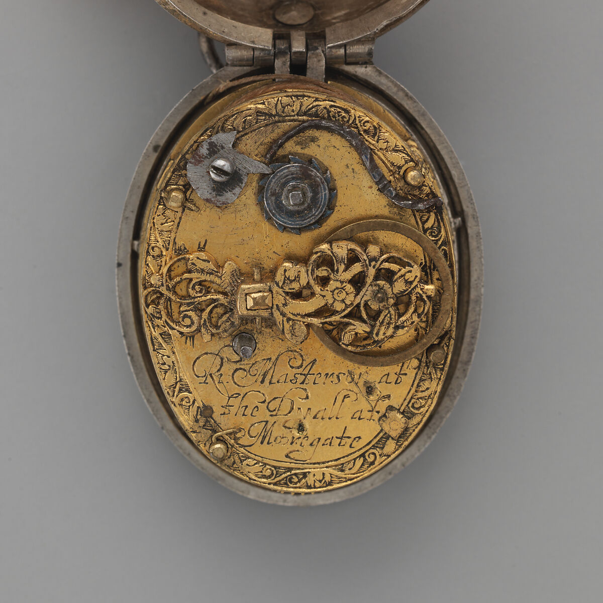Watch, Watchmaker: Richard Masterson (British, active 1630, Clockmaker's Company 1633, died 1653), Silver, gilded brass, steel, British, London