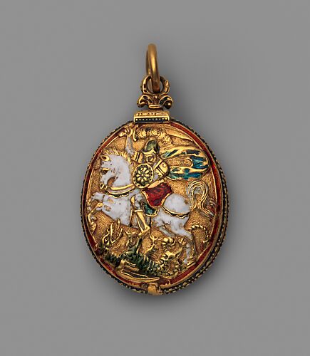 Watch in the form of a badge of the Order of the Garter