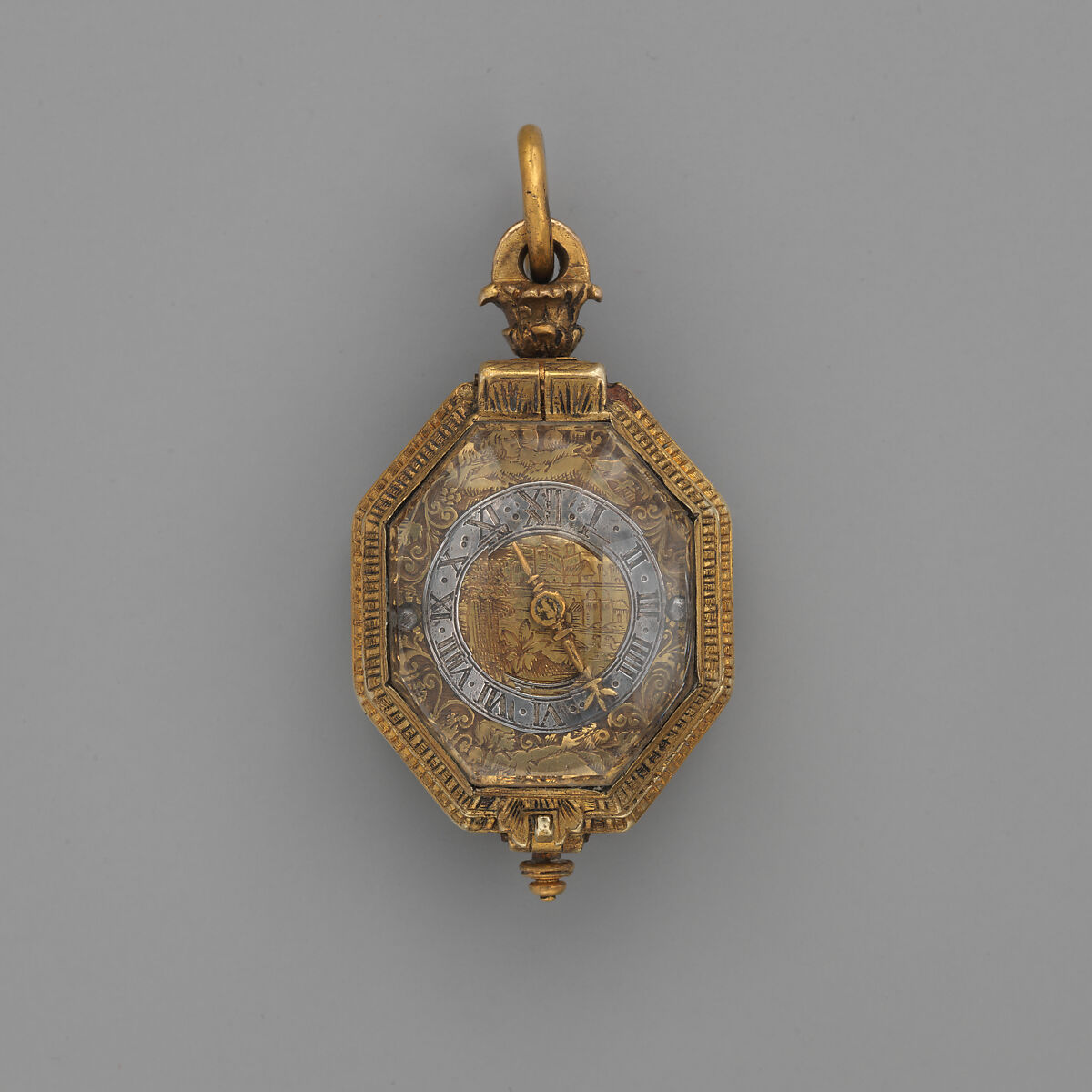 Watch, Watchmaker: Richard Ledertz (German, recorded 1600–30), Silver gilt, rock crystal, gilt brass, steel, German, Strasbourg