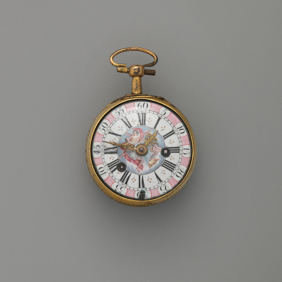 Repeater watch and case, Watchmaker: Thomas Tompion (British, 1639–1713), Gilt metal, enamel; tortoiseshell, silver, British, London