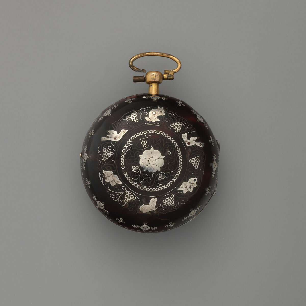 Repeater watch and case, Watchmaker: Thomas Tompion (British, 1639–1713), Gilt metal, enamel; tortoiseshell, silver, British, London