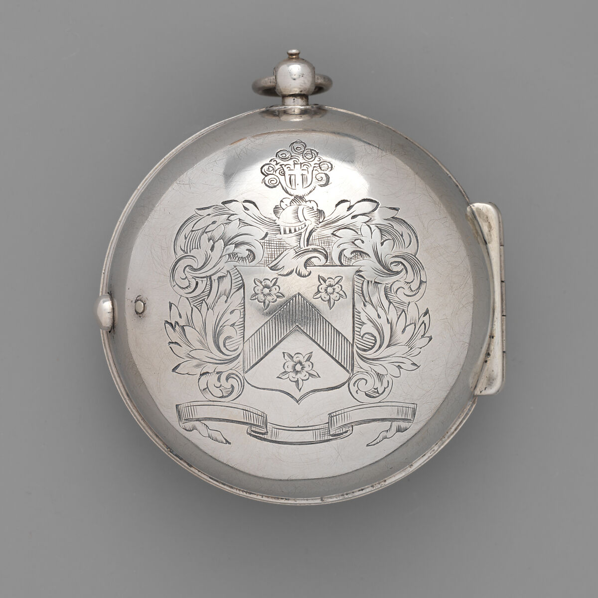 Watch with wandering hour dial, Dubious Watchmaker: Thomas Tompion (British, 1639–1713), Silver, gilt metal, British, London