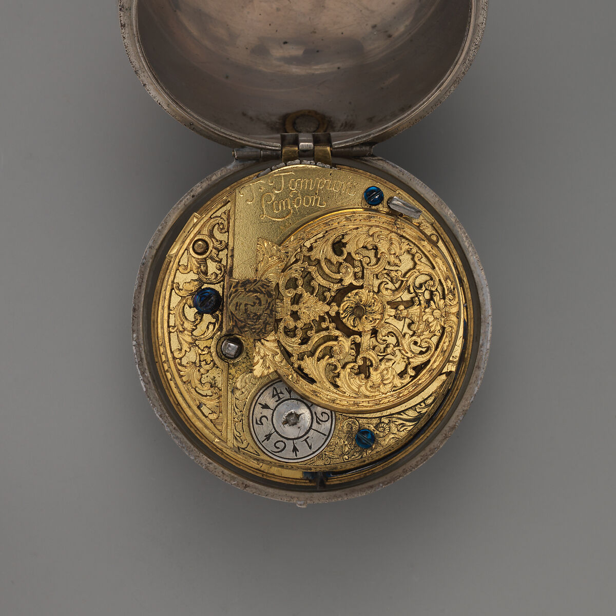 Pair-case watch, Watchmaker: dubious, Thomas Tompion (British, 1639–1713), Silver, British, London