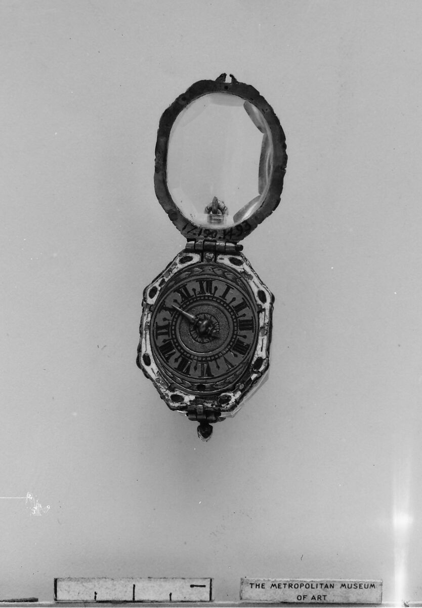 Watch, Watchmaker: John Stiles (British, active 1697, Clockmakers&#39; Company 1704–27), Rock crystal, gold, enamel, British, London 