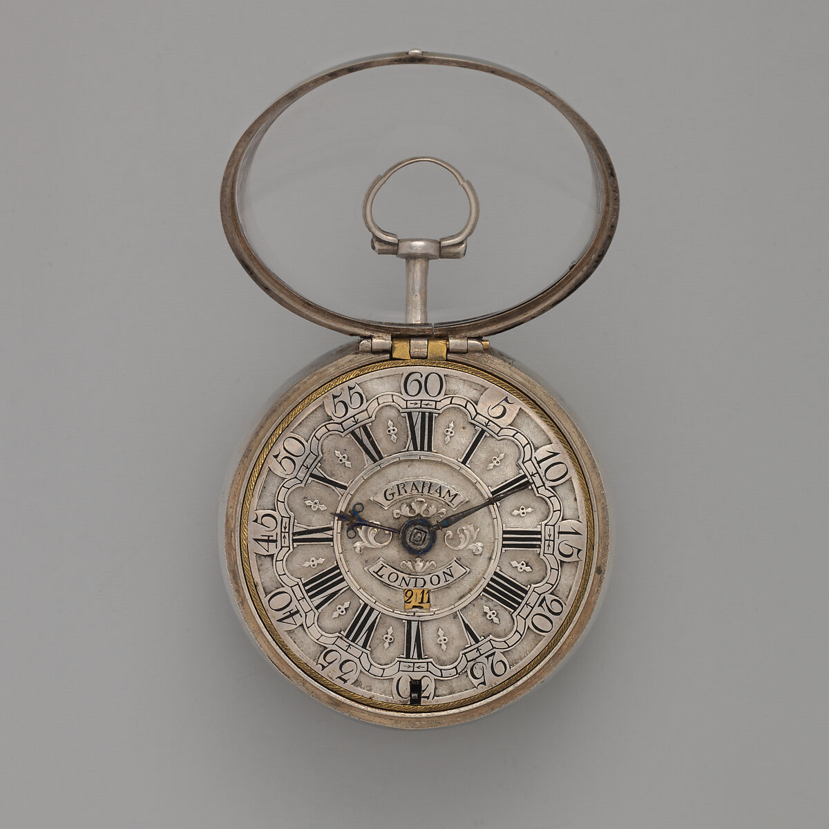 Pair-case watch, Watchmaker: falsely George Graham (British, 1673–1751), Silver, British, London