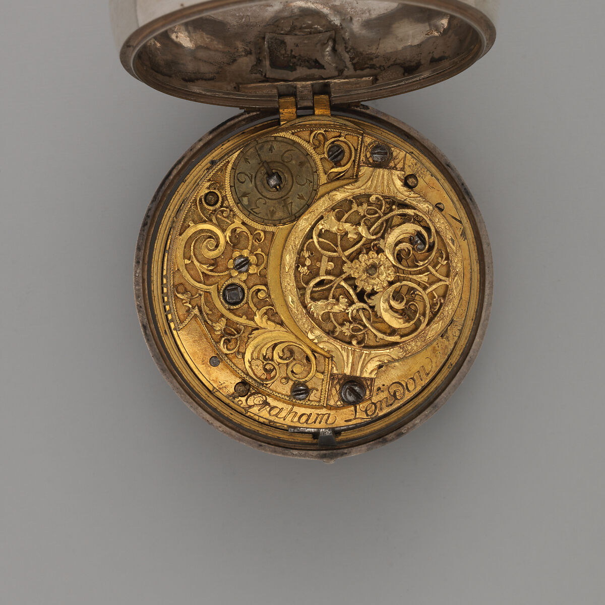 Pair-case watch, Watchmaker: falsely George Graham (British, 1673–1751), Silver, British, London