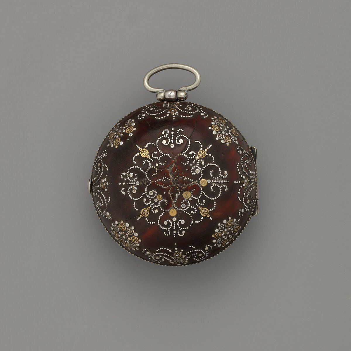 Pair-case watch, Watchmaker: Daniel Quare (British, 1647/49–1724), Silver, leather, gold and silver studs, British, London