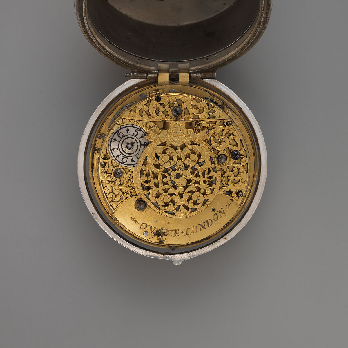 Clock-watch, Watchmaker: Daniel Quare (British, 1647/49–1724), Silver, British, London
