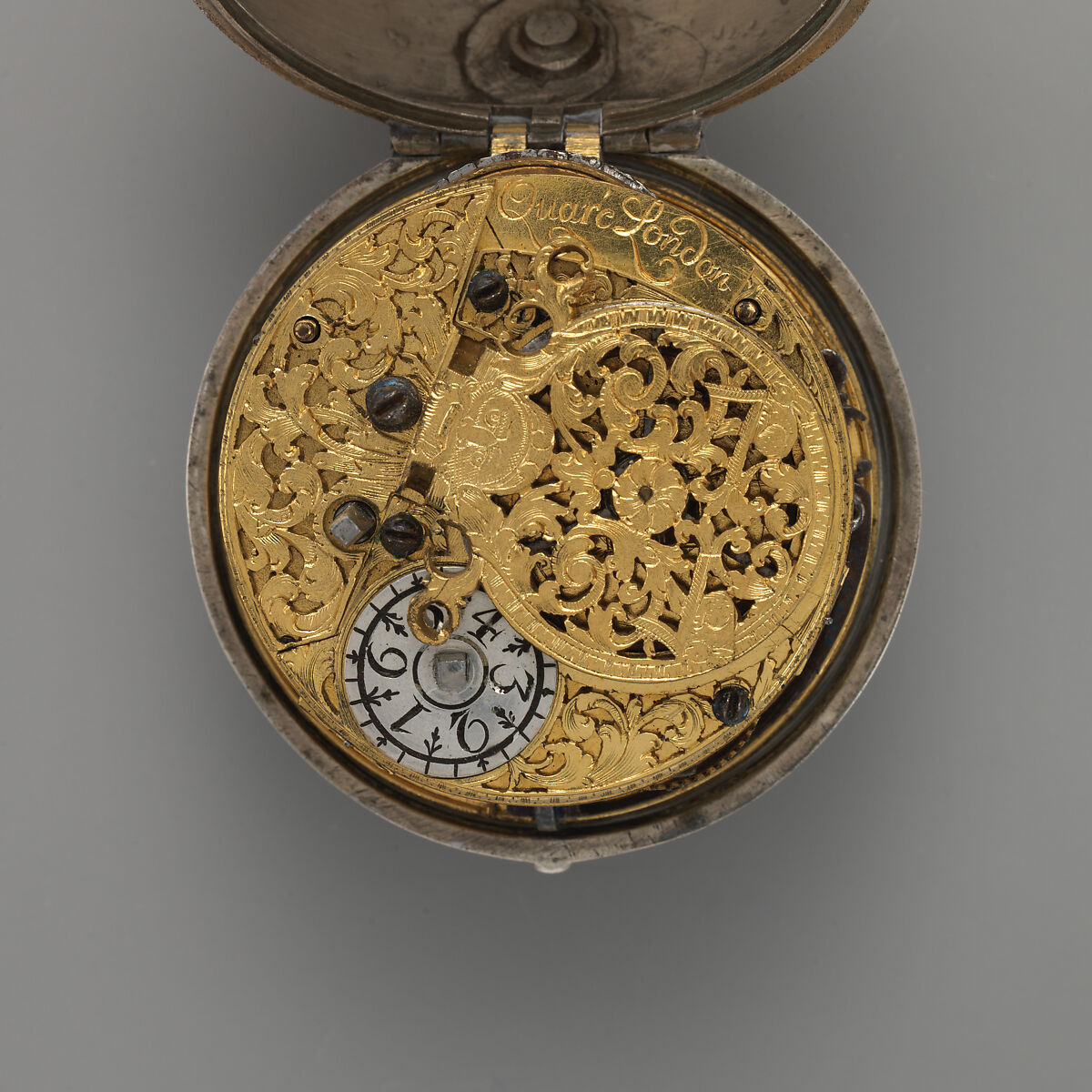 Pair-case watch, Watchmaker: Daniel Quare (British, 1647/49–1724), Silver, British, London