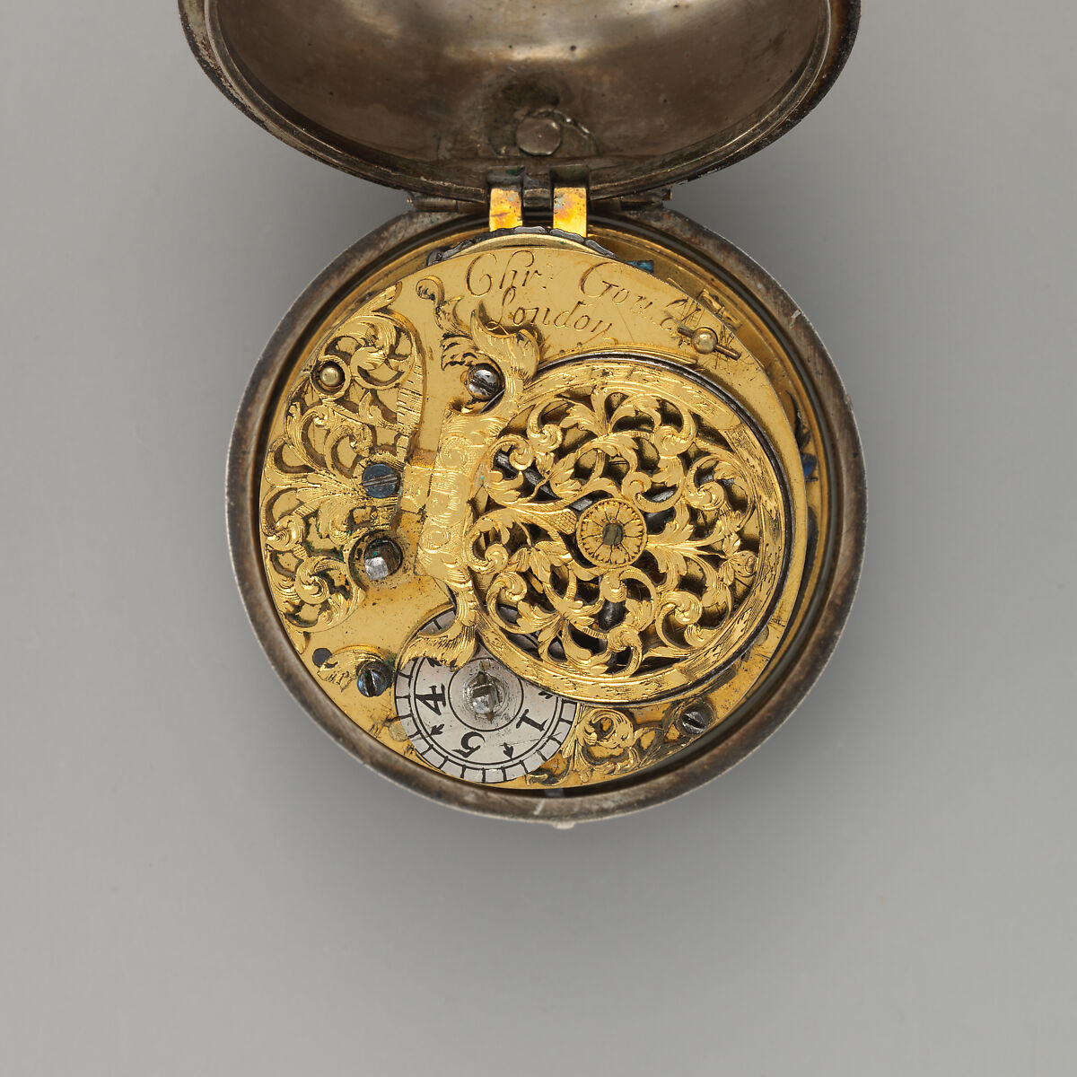 Watch, Watchmaker: Christopher Gould, Silver, tortoiseshell, gilt metal, British, London