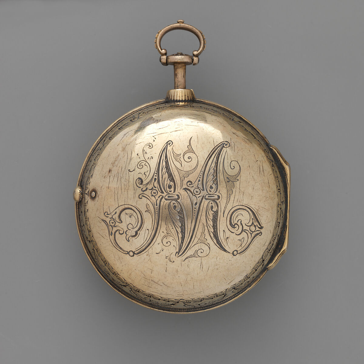 Clock-watch, Watchmaker: Daniel Delander (British, 1678–1733), Silver gilt, silver, British, London