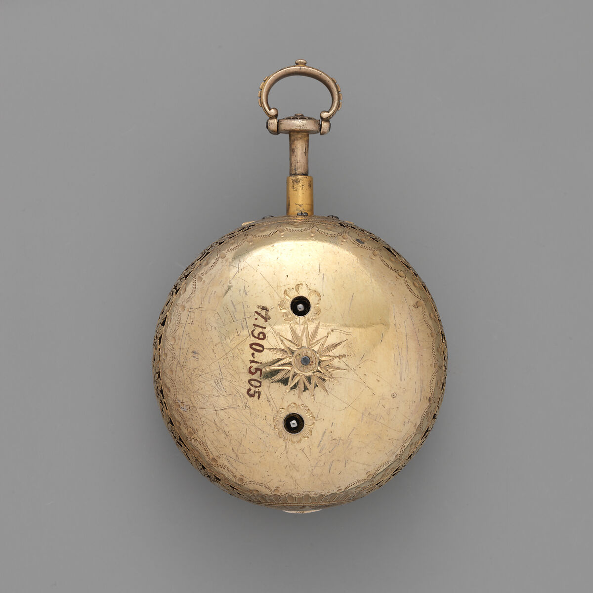 Clock-watch, Watchmaker: Daniel Delander (British, 1678–1733), Silver gilt, silver, British, London