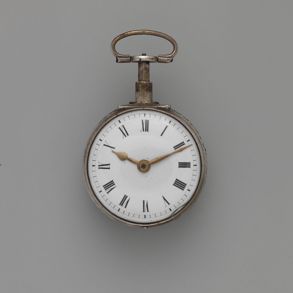 Clock-watch, Watchmaker: Gabriel Tallans (Swiss, act. 1705), Silver, enamel, British, London