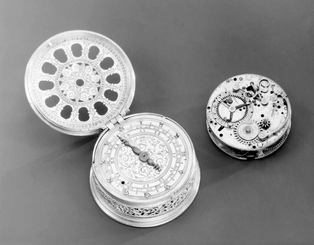 Table clock-watch, Watchmaker: A. K. (ca. 1560), Brass, German