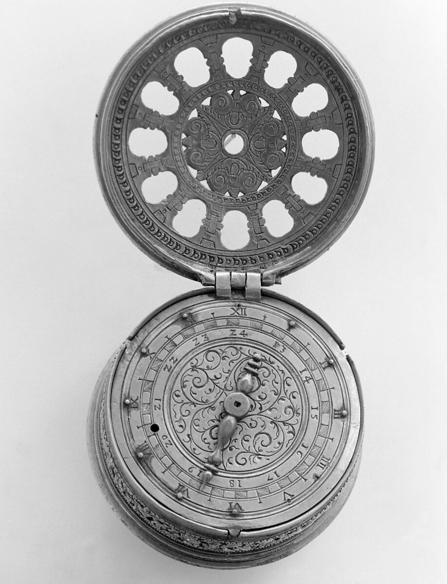 Table clock-watch, Watchmaker: A. K. (ca. 1560), Brass, German 