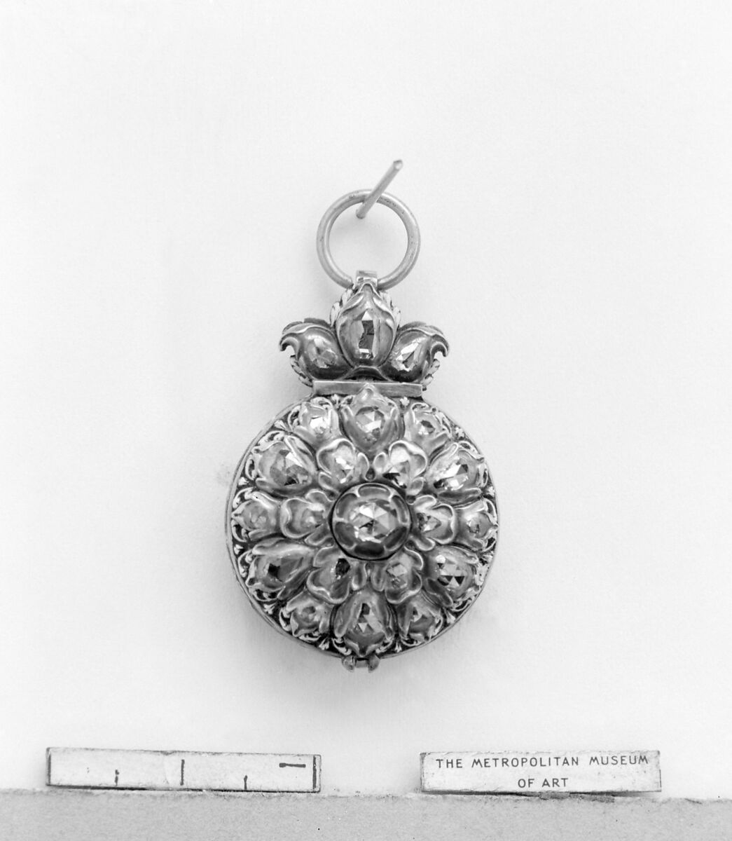 Watch, Metal, diamonds, enamel, possibly German 
