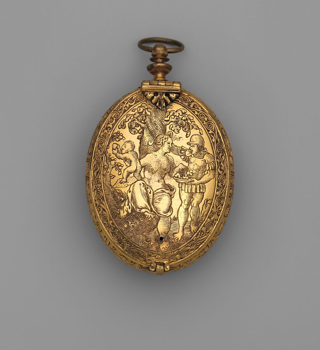 Watch, Watchmaker: W.A., Case and dial: gilded brass; Movement: gilded brass and polished steel, Flemish, Antwerp or possibly Ghent