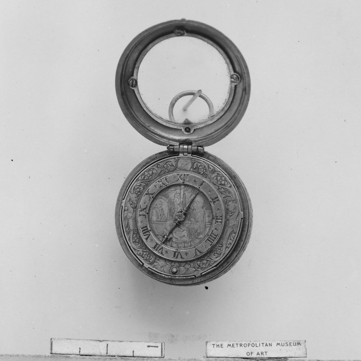 Watch, Movement by James Vautrollier (recorded working 1622–41; Clockmakers' Company 1632), Case: silver, partly gilded, and gilded brass; Movement: gilded brass and steel, partly blued, British, London