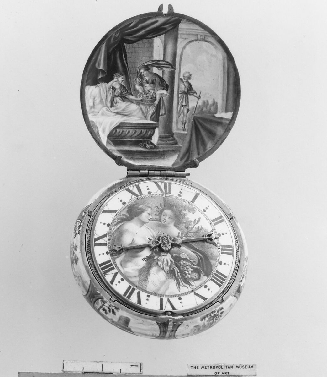 open pocket watch drawing