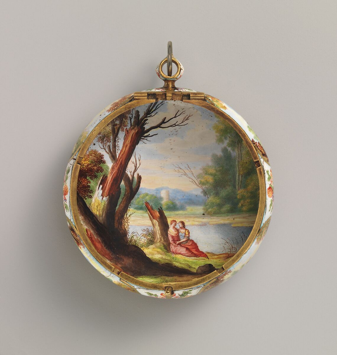 Watch, Watchmaker: Nicolas Gribelin (the Younger?) (French, 1637–1719), Case: enameled gold; Movement: gilded brass, steel, partly blued, and silver, French, Paris movement with possibly Blois case