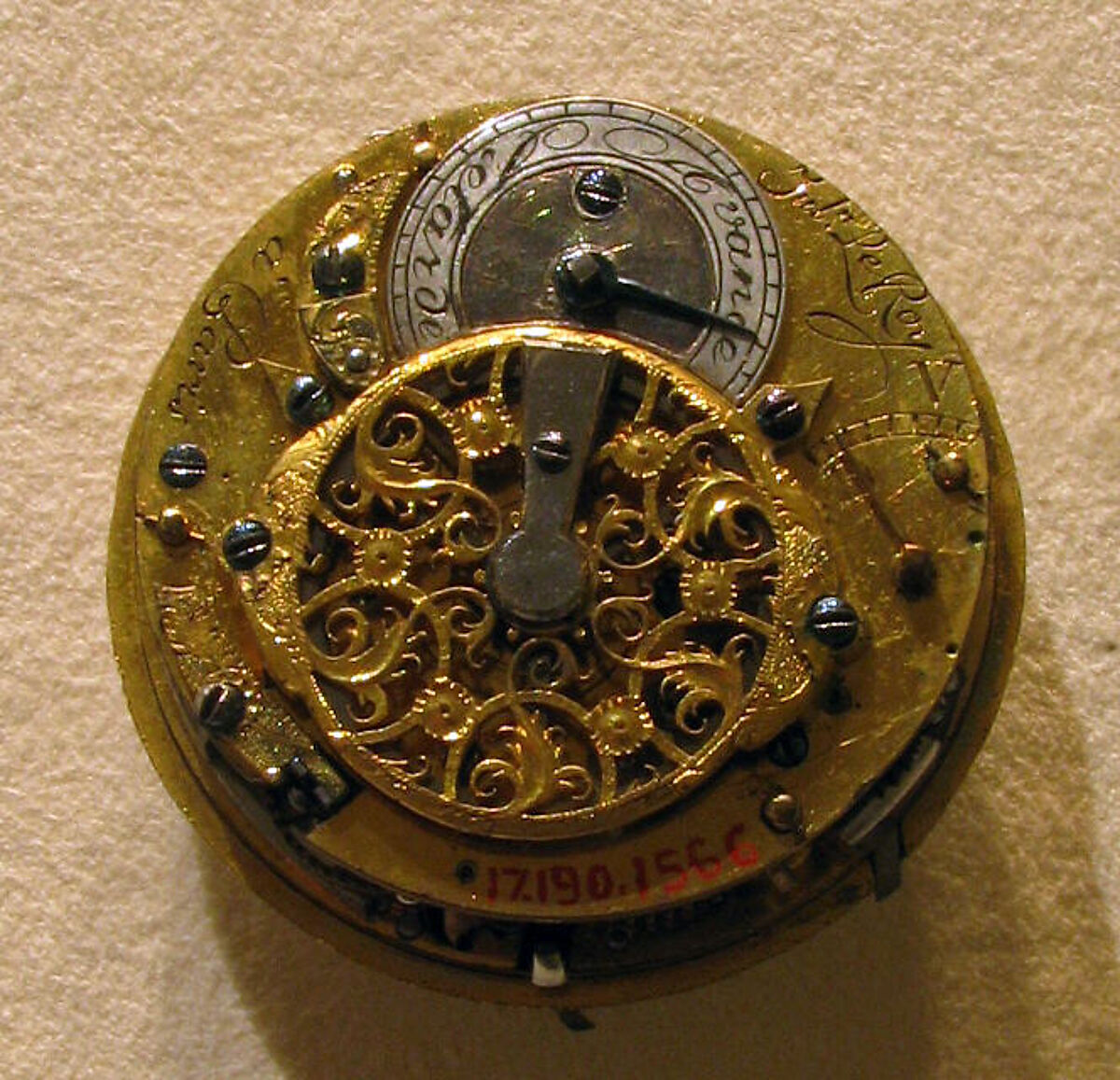 Repeater watch, Watchmaker: Julien Le Roy (French, Tours 1686–1759 Paris), Gold, enamel, French, Paris