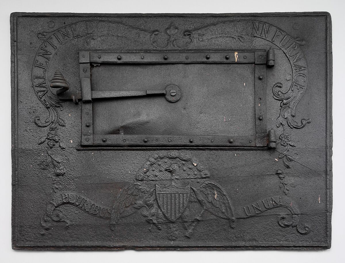 Stove Plate, Cast by Sally Ann Furnace  , Berks County, PA, Cast-iron, American 