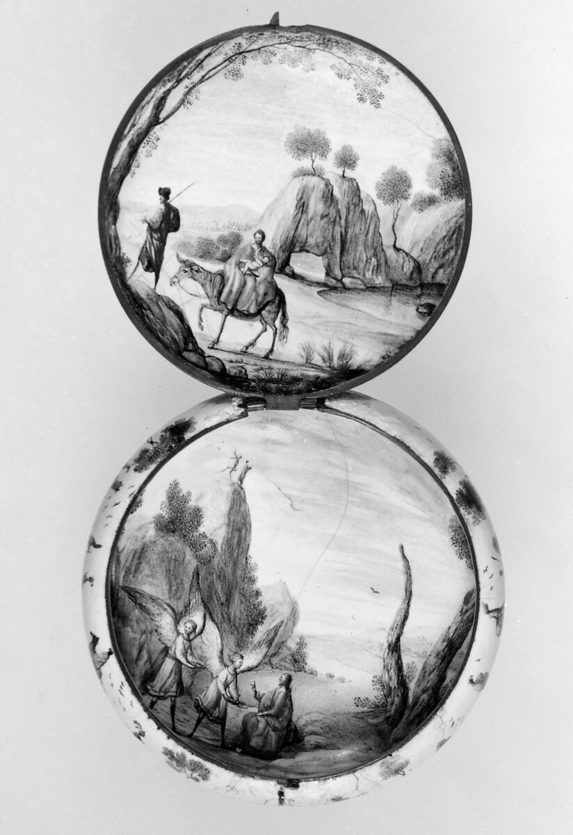 The Nativity, Painted enamel on gold, French, Paris or Blois