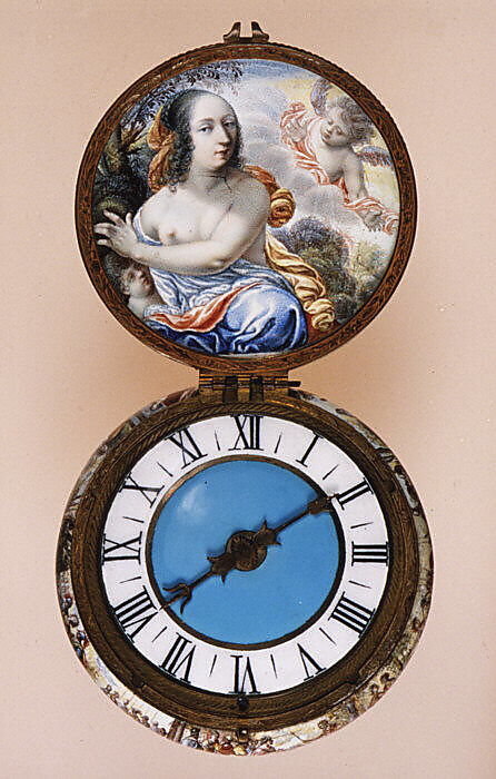 Joseph and Potiphar's Wife, Gold and painted enamel, French, Paris or Blois