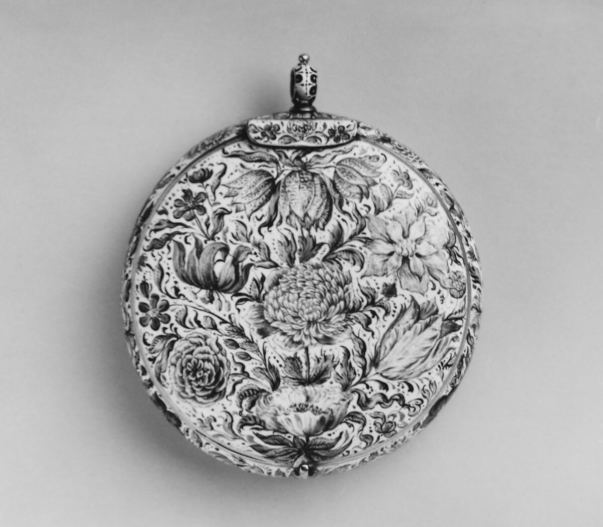 Watch case, Christophe Morliêre (French), Metal, enamel, French, Paris or Blois