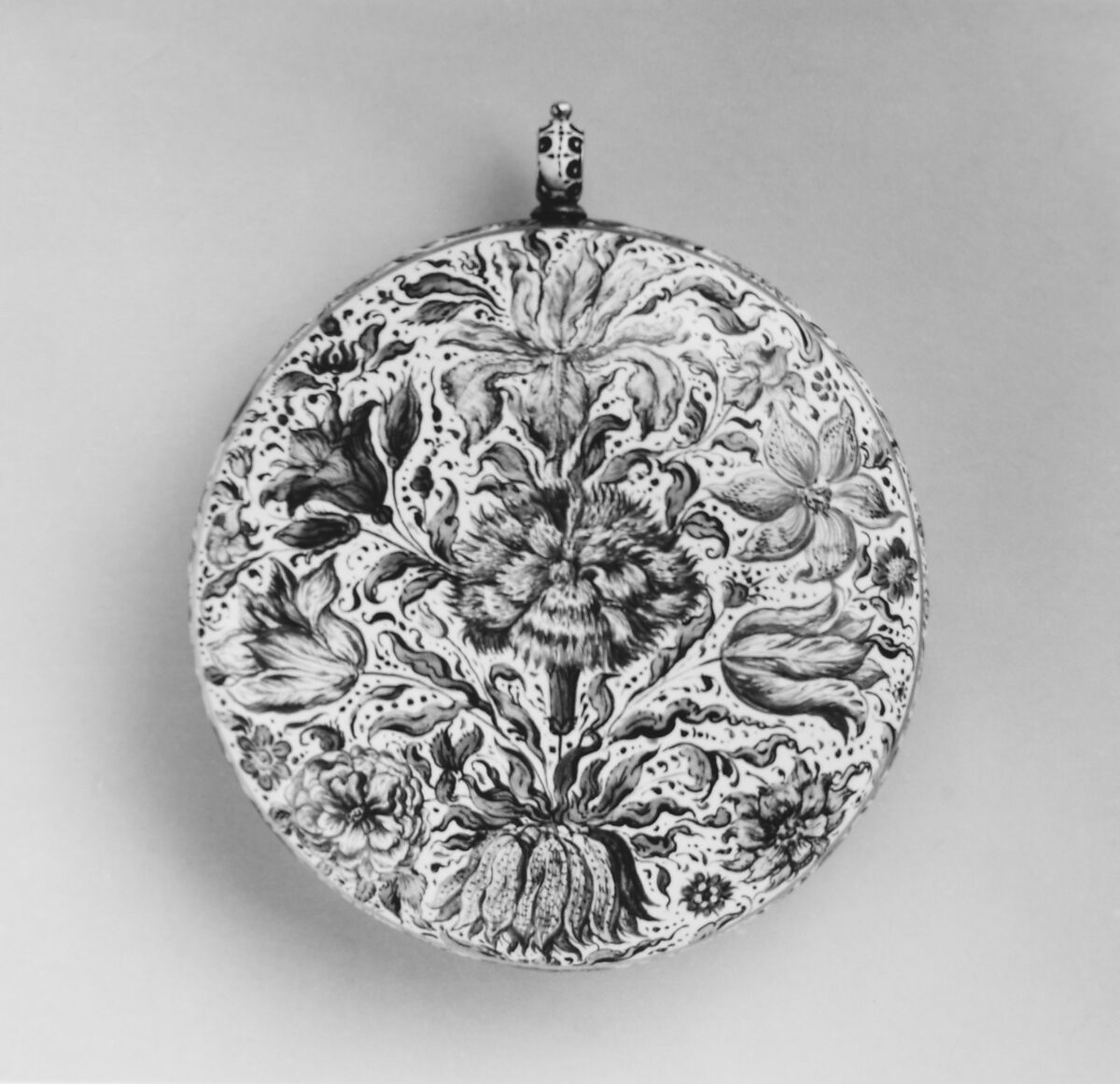 Watch case, Christophe Morliêre (French), Metal, enamel, French, Paris or Blois